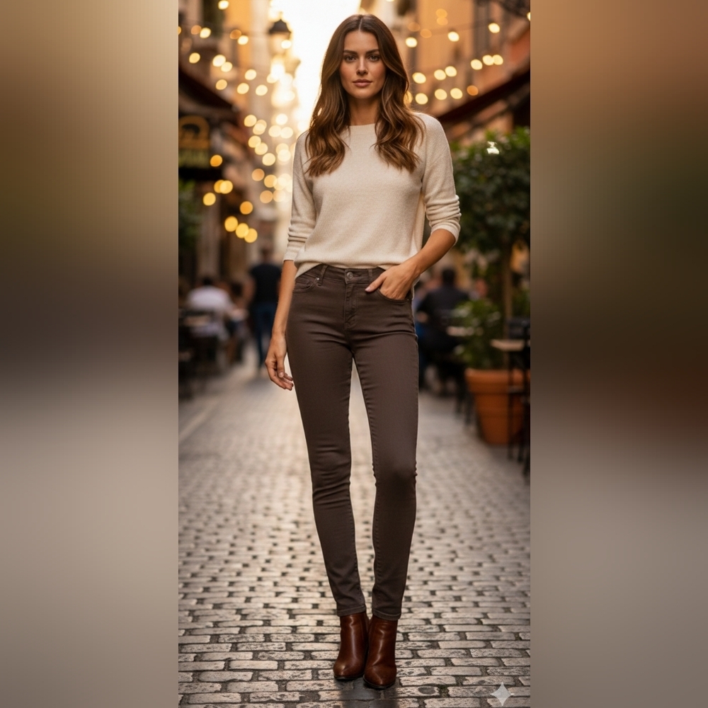 RW&Co Women’s Preppy Brown Jeggings Size XS (Natalie Fit)